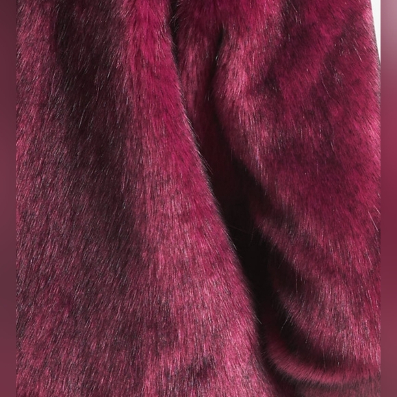 NWT-$495 MICHAEL KORS Faux Fur Fuchsia Jacket- XL - Picture 2 of 4